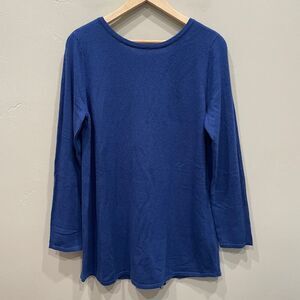 NWT Soft Surroundings Reserva Sweater Lagoon Blue - Size: Small